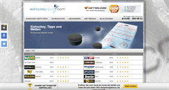 Desktop Screenshot of eishockeytipps.com