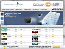 Tablet Screenshot of eishockeytipps.com